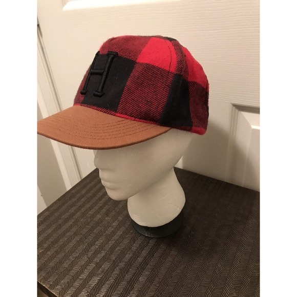 HUF Wool SnapBack Hat, Baseball Cap, Skater, Trucker, Red Buffalo Check USA - Picture 3 of 15